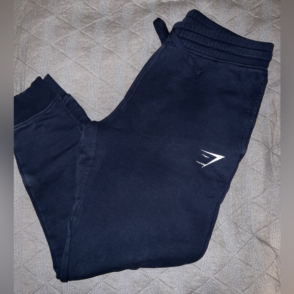Navy Gym Shark Joggers - WORN ONCE!